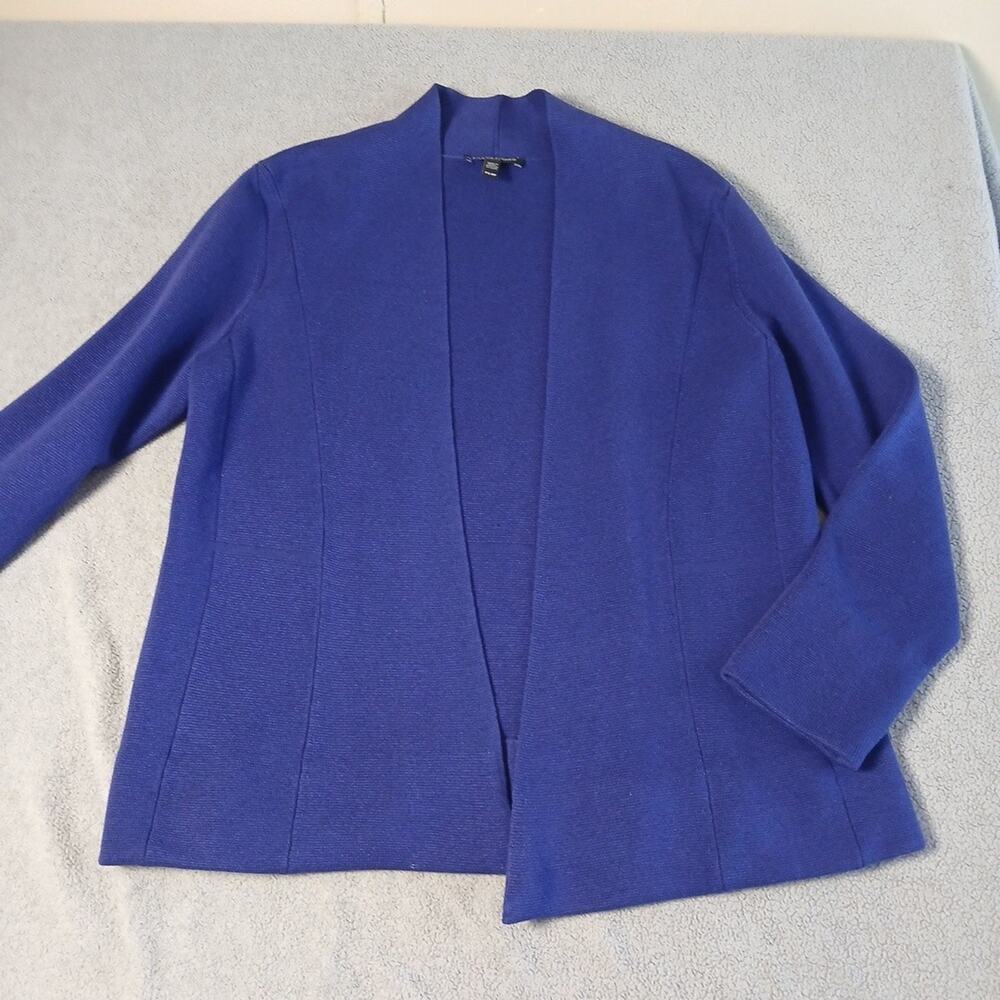 Eileen Fisher Women's Size PS Purple Cardigan Open Front